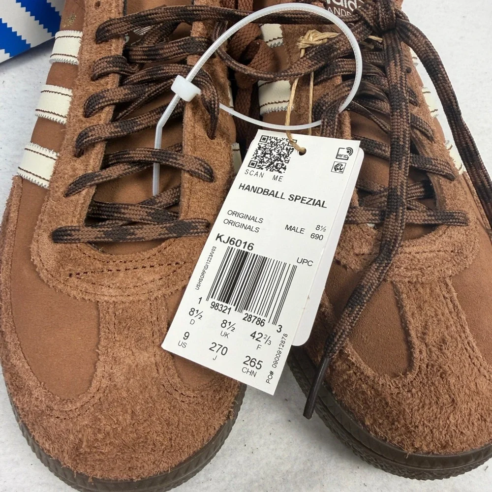 Adidas Handball Spezial Sneakers Mens US 9 UK 8.5 Suede Gum Sole Brown KJ6016